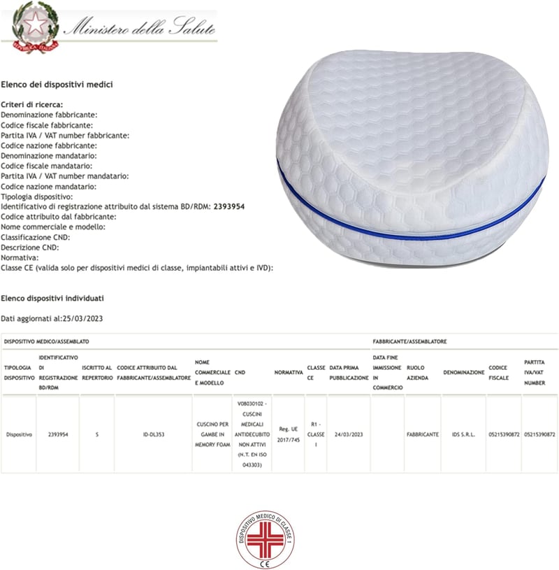 APP LIFE Memory Foam Lábpárna Hátfájás és Testtartás Javítására