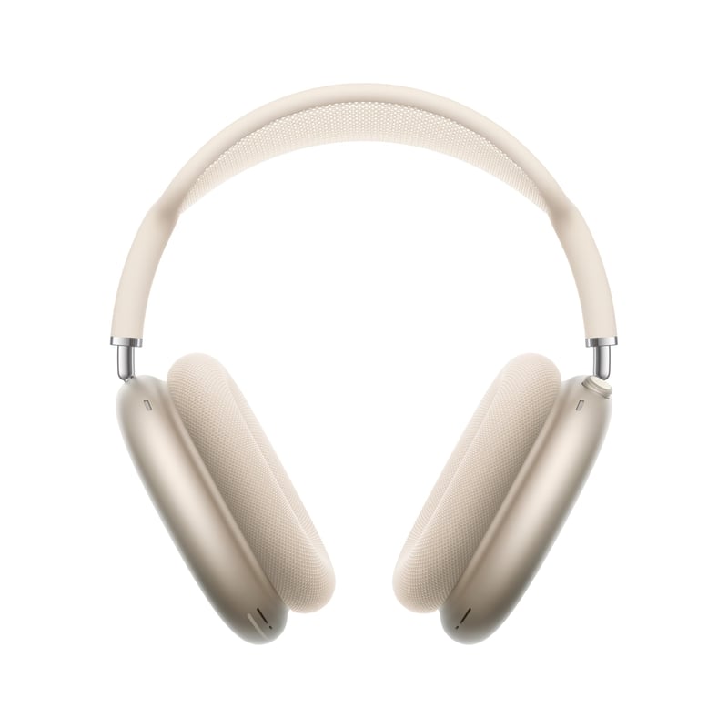Căști wireless over-ear Apple AirPods Max 2, anulare activă a zgomotului, audio adaptiv, sunet 3D personalizat, Bluetooth, pentru iPhone - Lumina lunii