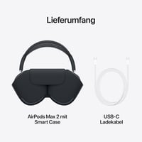 Bezdrôtové Bluetooth slúchadlá Apple AirPods Max 2, aktívne potlačenie hluku, adaptívny zvuk, personalizovaný priestorový zvuk, polnočná čierna - použité 7