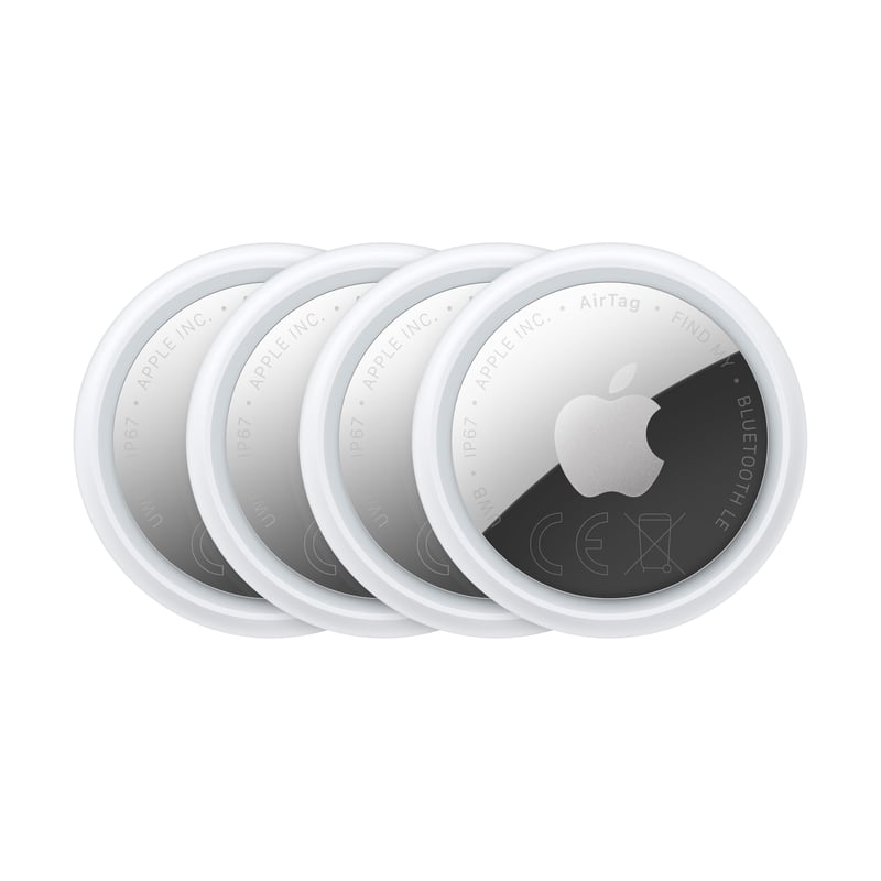 Apple AirTag (generația a 2-a) pachet de 4 bucăți – Dispozitiv de urmărire pentru chei, portofel și alte obiecte, localizare sonoră, configurare simplă cu iPhone sau iPad