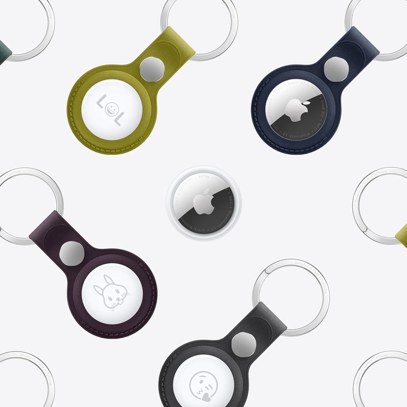Apple AirTag Bluetooth nyomkövető kulcsokhoz, táskákhoz, csomagokhoz - Cserélhető elem - Pack of 1