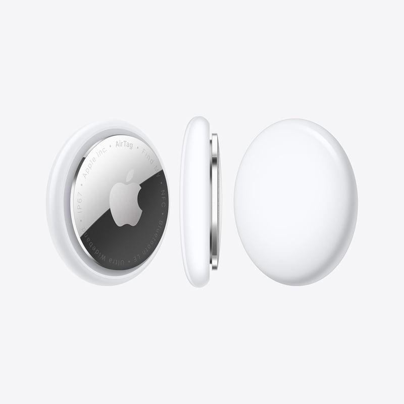 Apple AirTag Bluetooth nyomkövető kulcsokhoz, táskákhoz, csomagokhoz - Cserélhető elem - Pack of 1