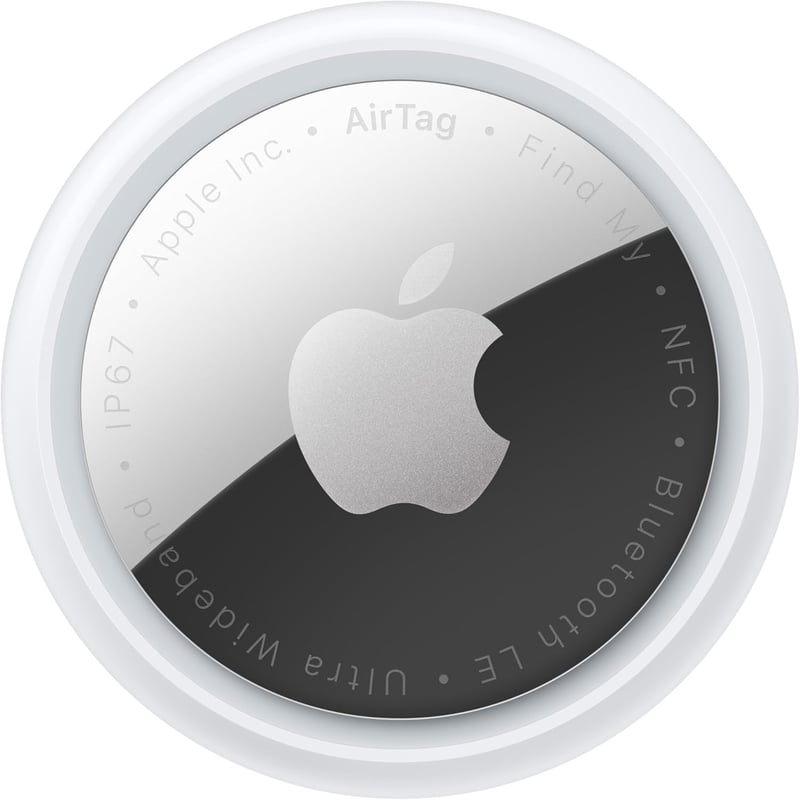 Apple AirTag Bluetooth nyomkövető kulcsokhoz, táskákhoz, csomagokhoz - Cserélhető elem - Pack of 1