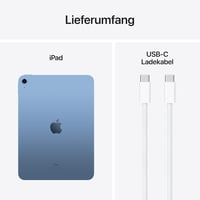 Apple iPad 10.9" 64GB Wi-Fi kék 10. generáció tablet - 64 GB, Without power adapter, blue, Wi-Fi 6