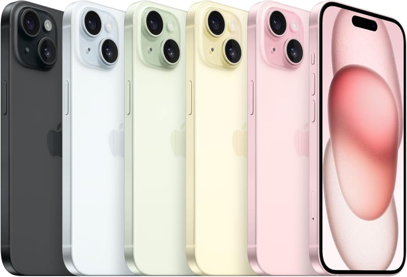 Apple iPhone 15 128GB Fekete Okostelefon - 128 GB, black