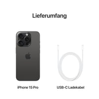 Inteligentný telefón Apple iPhone 15 Pro 256 GB čierny titán – čip A17 Pro, titánový rám, pokročilý systém fotoaparátov 5