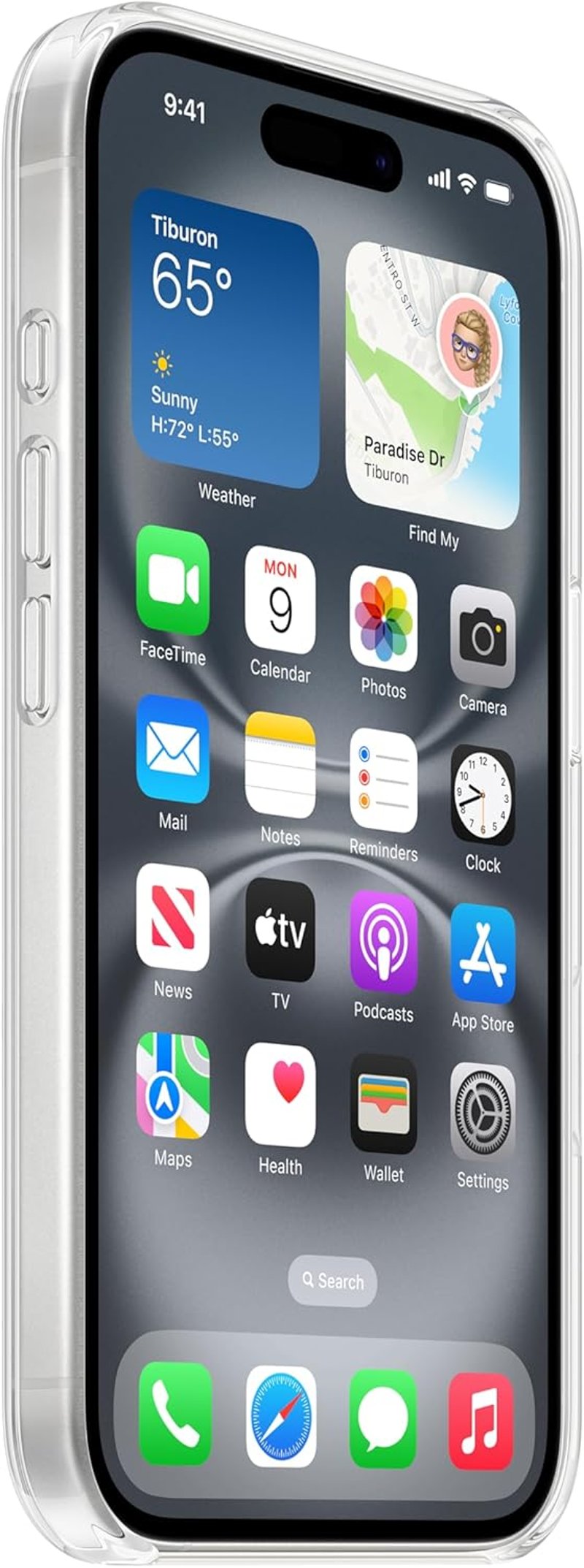Apple iPhone 16 átlátszó MagSafe tok - transparent, iPhone 16