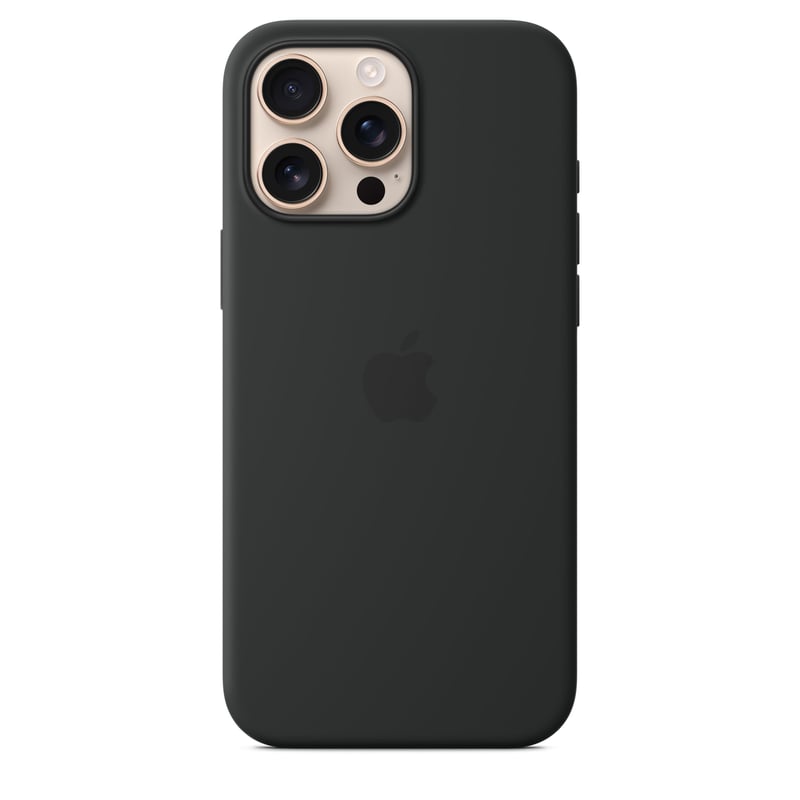 Silikónový kryt Apple iPhone 16 Pro Max s MagSafe – čierny