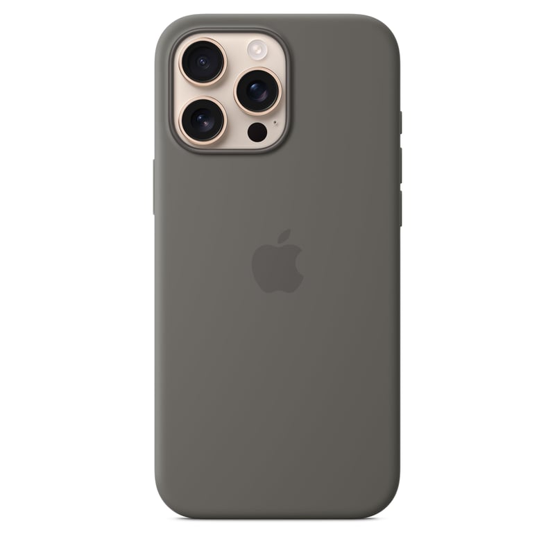 Apple iPhone 16 Pro Max Szilikon Tok MagSafe-fel - kőszürke