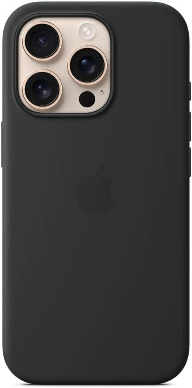 Apple iPhone 16 Pro szilikon tok MagSafe-fel - fekete