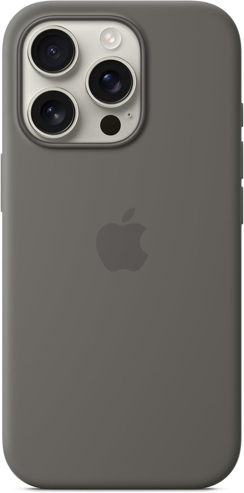 Apple iPhone 16 Pro szilikon tok MagSafe kőszürke - stone grey, iPhone 16 Pro