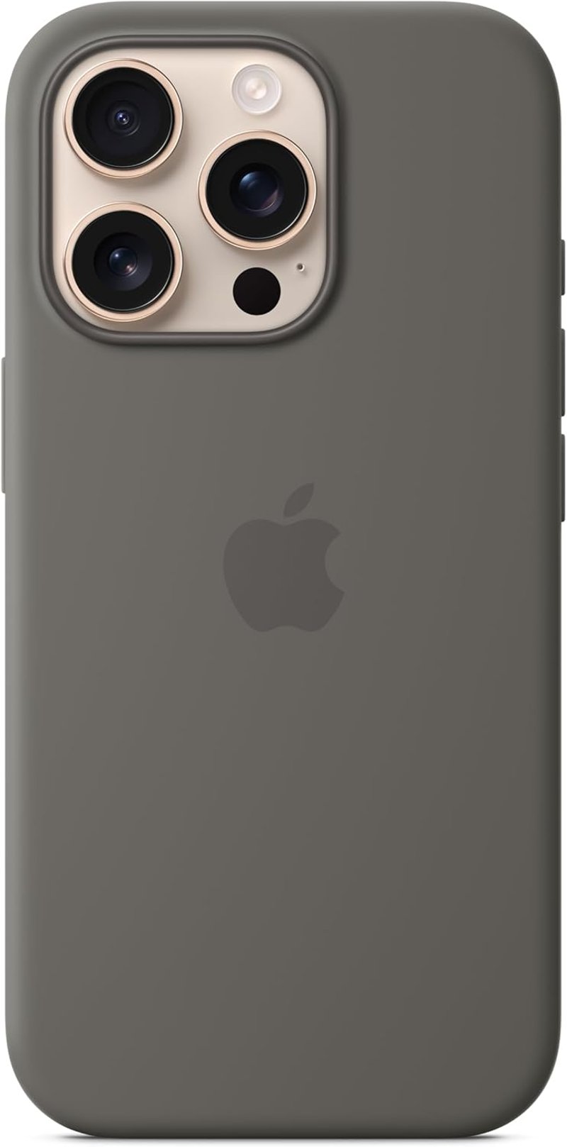 Apple iPhone 16 Pro szilikon tok MagSafe kőszürke - stone grey, iPhone 16 Pro