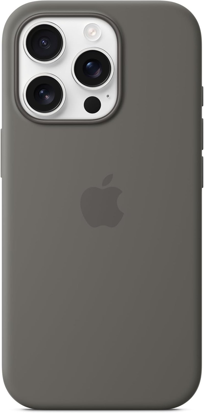 Apple iPhone 16 Pro szilikon tok MagSafe kőszürke - stone grey, iPhone 16 Pro