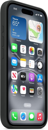 Apple iPhone 16 szilikon tok MagSafe kompatibilis - fekete 5