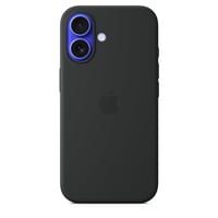 Silikonska maska za Apple iPhone 16 s MagSafe kompatibilnošću - crna 1