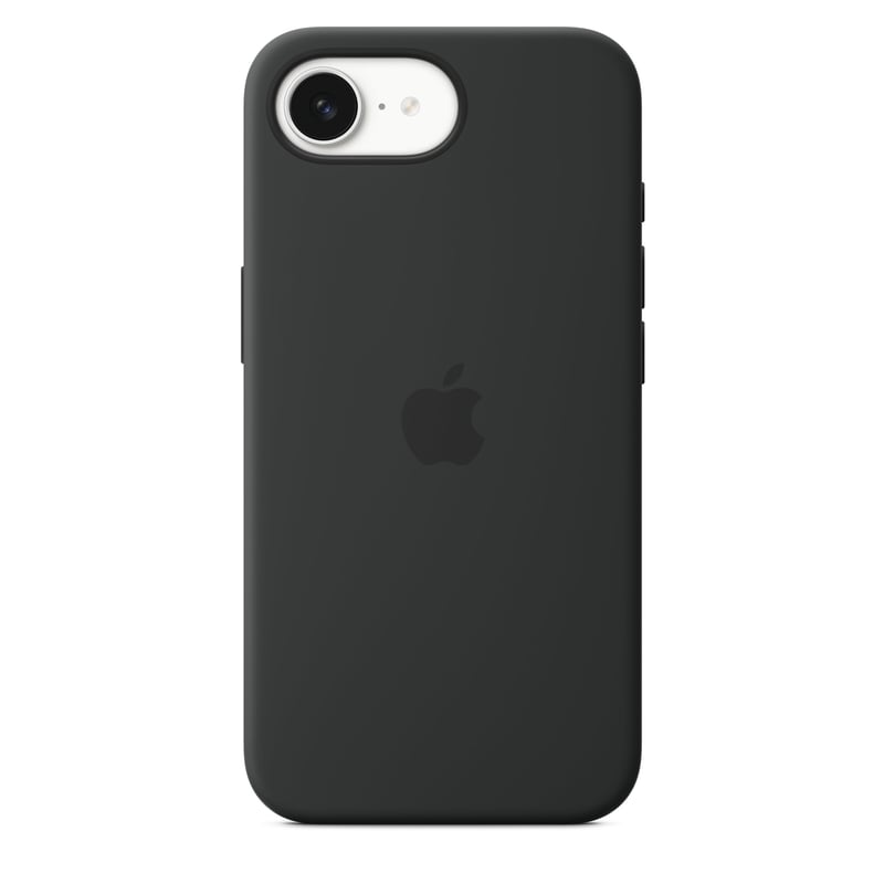 Husă din silicon pentru Apple iPhone 16e - Negru