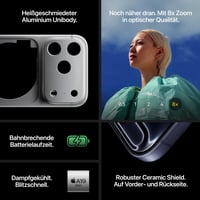 Smartfón Apple iPhone 17 Pro 256 GB – 6,3" ProMotion 120 Hz displej, čip A19 Pro, fotoaparát Pro Fusion, Center Stage, strieborný 4