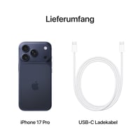 Pametni telefon Apple iPhone 17 Pro 512 GB, dubokomorska plava, 6,3-inčni ProMotion — ogreban zaslon, bez kabela za punjenje (stanje: vidi 2. sliku) 7