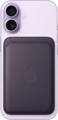 Apple iPhone MagSafe Fabric Pénztárca Fekete - Black 3