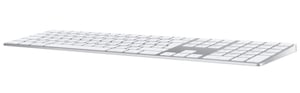 Apple Magic Keyboard s numeričkom tipkovnicom – Bluetooth, punjiva, kompatibilna s Mac/iPad/iPhone uređajima, britanski engleski (GB), srebrna