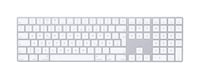Apple Magic Keyboard s numerickou klávesnicou – Bluetooth, nabíjateľná, kompatibilná s Mac/iPad/iPhone, britská angličtina (GB), strieborná 3