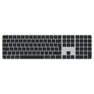 Apple Magic Keyboard cu Touch ID și tastatură numerică pentru modelele Mac cu procesor Apple - Engleză internațională - Taste negre Bluetooth USB-C