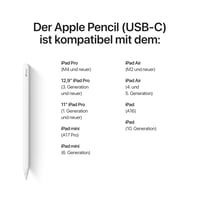 Dotykové pero Apple Pencil (USB-C) – presnosť na úrovni pixelov, citlivosť na náklon, nízka latencia 4
