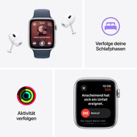 Inteligentné hodinky Apple Watch SE (2. generácia, 2023) GPS 40 mm, polnočná hliníková verzia, bez remienka, neúplné balenie — chýba remienok (stav: pozri 2. obrázok) 7