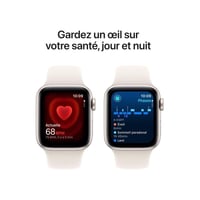 Inteligentné hodinky Apple Watch SE (2. generácia) GPS 40 mm s hliníkovým puzdrom vo farbe polárna hviezdica a športovým remienkom vo veľkosti S/M – sledovanie fitness a spánku 5