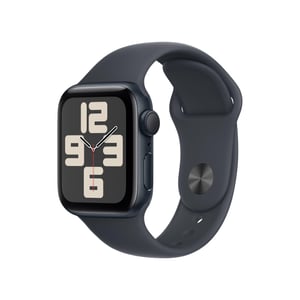Apple Watch SE generația a 2-a GPS 40mm carcasă din aluminiu Midnight cu brățară sport Midnight mărimea S/M monitorizare ritm cardiac monitorizarea somnului detectare accident Retina