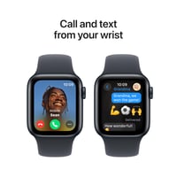 Apple Watch SE generația a 2-a GPS 40mm carcasă din aluminiu Midnight cu brățară sport Midnight mărimea S/M monitorizare ritm cardiac monitorizarea somnului detectare accident Retina 4
