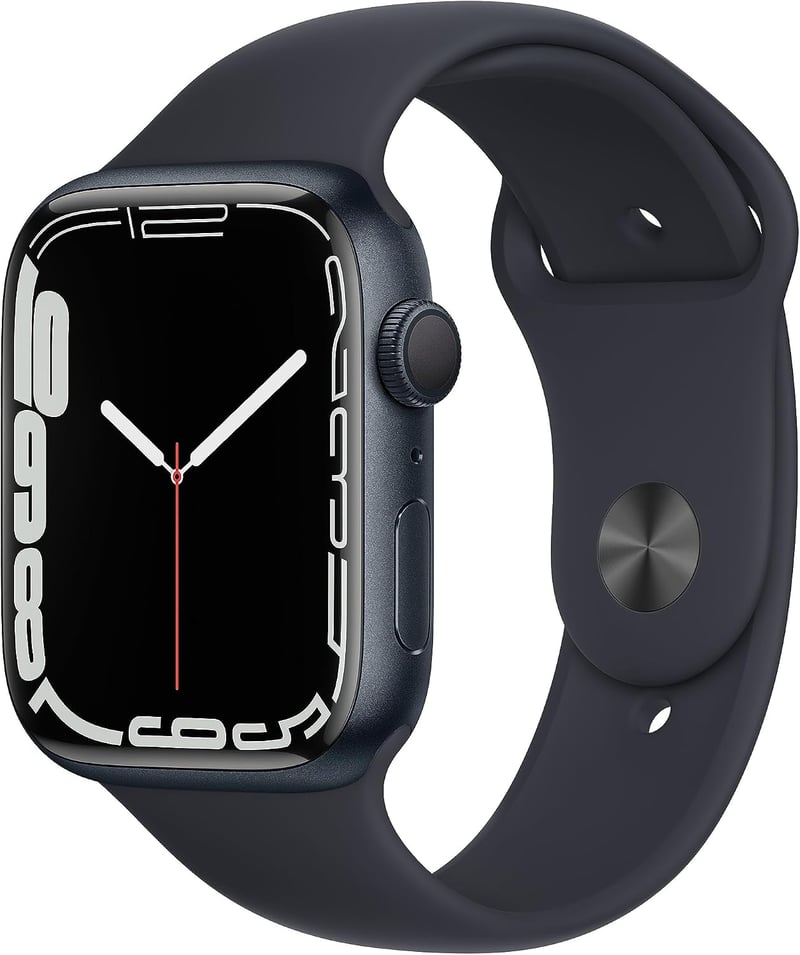 Apple Watch Series 7 GPS okosóra - éjfekete alumínium - 45 mm