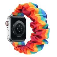 Kvetovaný dámsky remienok na Apple Watch, veľkosť L, elastický – rozbalené 2