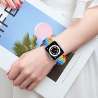 Kvetovaný dámsky remienok na Apple Watch, veľkosť L, elastický – rozbalené 5