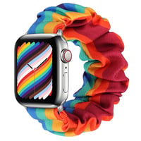 Kvetovaný dámsky remienok na Apple Watch, veľkosť L, elastický – rozbalené 1