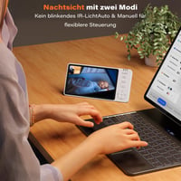 APPS2Car 2 v 1 detská pestúnka, 5-palcový 1080p HD monitor do auta s kamerou na zadné sedadlo, obojsmerným zvukom, IR nočným videním, snímačom teploty, bez WiFi 6