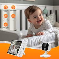 APPS2Car 2 v 1 detská pestúnka, 5-palcový 1080p HD monitor do auta s kamerou na zadné sedadlo, obojsmerným zvukom, IR nočným videním, snímačom teploty, bez WiFi 3