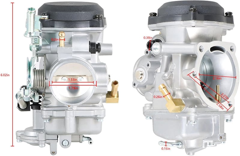 Apriciter CV 40mm Karburátor - Kompatibilis Softail, Dyna, Touring, Sportster 883, XL883, 1200, XL1200 Modellekkel - Alumínium Alkatrész Sze