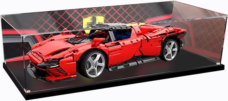 APRILA Technic Ferrari Daytona SP3 Vitrin Akril Átlátszó 62x30x20cm