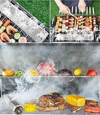 Apronhero 12 Hüvelykes Rozsdamentes Füstölő Cső Hordozható Hexagonális BBQ Grillhez 6