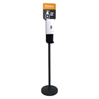 Dezinfekčný stojan a dávkovač APS 98250 – Kov, čierna farba, priemer 32 cm, výška 163 cm, 1-litrová nádržka 1