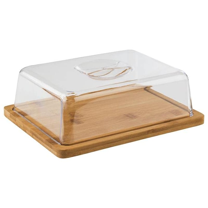 APS 820 bambusz tálca fedővel - 24x18,5 cm