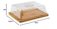 APS 820 bambusz tálca fedővel - 24x18,5 cm 7