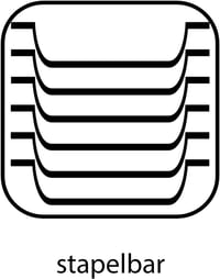 APS Gastronorm GN 1/4 rozsdamentes acél tálca 26,4x16,2 cm 6