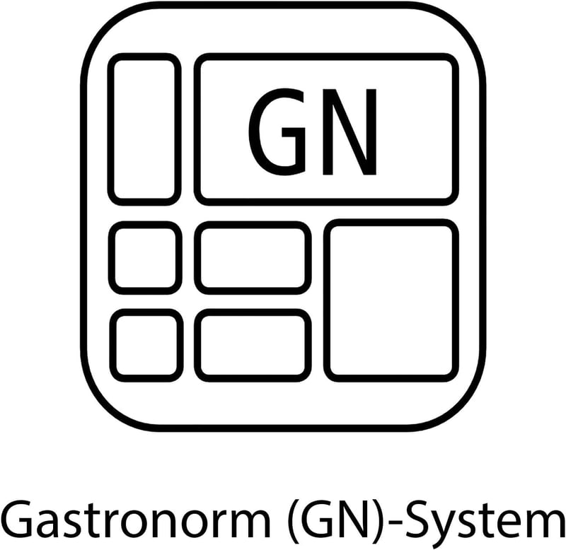 APS Gastronorm GN 1/4 rozsdamentes acél tálca 26,4x16,2 cm