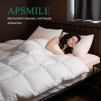 APSMILE Lúd Pehelytöltésű Téli Paplan 135x200 cm Egyiptomi Pamut 8