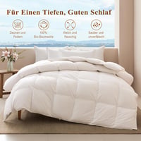 APSMILE Pehelypaplan 200x200 cm, 75% liba toll, 3-as melegség, pamut 2