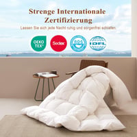 APSMILE Pehelypaplan 200x200 cm, 75% liba toll, 3-as melegség, pamut 7