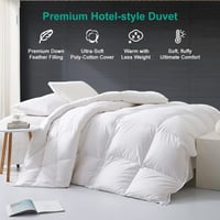 APSMILE Téli Liba Tollpárna 200x200 cm, Fehér, Meleg Természetes Pehelytöltés 2