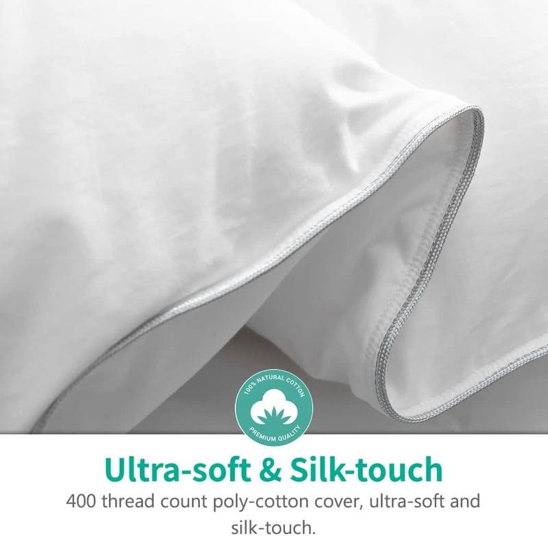 APSMILE Téli Luxus Pehelypaplan 240x260 cm - Libatoll Töltetű Hotel Kollekció, Dupla Ágyhoz, 8 Sarokfüllel, Fehér, Extra Meleg
